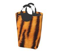 Tiger Striped Pattern Dirty Clothes Pack Collapsible Laundry Basket Home Bathroom Storage Storage Basket