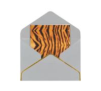 Tiger Striped Pattern Greetings Card Birthday Card Happy Christmas Halloween Envelopes Blank Cards All Occasions