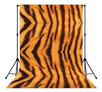 Tiger Striped Pattern Lightweight Photo Backdrop Soft Background For Indoor Shooting, Party & Live Streaming - 5x7ft