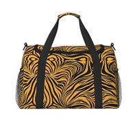 Tiger Striped Pattern Print Daily essentials Large Capacity Hand Carry Bag for Weekend Getaways style Bags