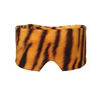 Tiger Striped Pattern Printed Sleeping Blindfold, Padded Ear Warmer Mask, Adjustable Head Wrap, for Deep Relaxation
