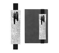 Tiger Stripeleather Pen Pouch Bookmark â€“ Full-Print Dual-Sided PVC Leather Bookmarker with Elastic Band for Notebooks, Journals & Planners (8â€“10 in Pens, 2â€“3 Capacity)