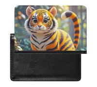 Tiger Stripes Orange Passport Holder ID Card Protector Case Holder Travel Pack Unisex-adult Waterproof Passport