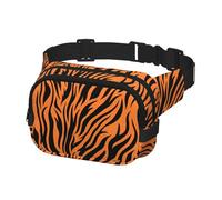 Tiger Stripes Orange Pattern Print Waist Bag Fanny Packs for Men&Women with Adjustable Belt for Outdoors Workout