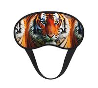 Tiger Stripes Orange Pattern Sleep Mask, Eye Mask, Light-Blackout Design Ultra Soft & Comfortable for Men, Women