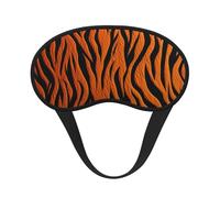 Tiger Stripes Orange Sleep Eye Mask for Women Men Soft and Comfortable Sleep Mask Blackout Sleeping Eye Cover for Travel Yoga Nap Shift Work