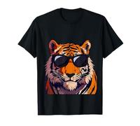 Tiger Sunglasses Birthday Costume Pajama Zoo Men Womens Kids T-Shirt