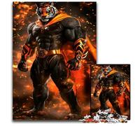 Tiger SuperheroJigsaws 1000 Pieces for Adults Wooden Jigsaw Puzzles for Adults Ideal for Family Fun Relaxation 1000 PCS(75x50cm)