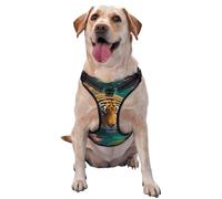 Tiger Swimming In The Water No Pull Dog Harness Adjustable Reflective Oxford Easy Control Medium Large Dog Harness