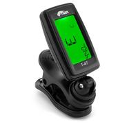 TIGER T-47 Clip-On Digital Chromatic Tuner for Acoustic, Electric, Bass Guitars, Banjo, Ukulele, Violin Black