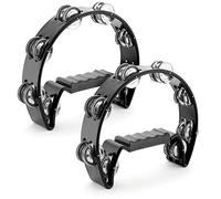 Tiger TAM14-2-BK Half-Moon Tambourines - Black