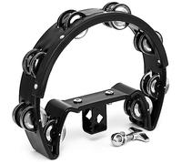 TIGER TAM70-BK Half Moon Drum Kit Mountable Tambourine - Black