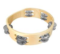 TIGER TAM84-08 8" Tambourine - Headless Double Row - Natural