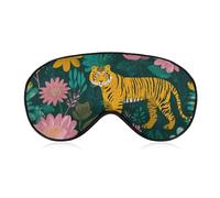 Tiger Tangle Flora Fashion Sleep Eye Mask Soft Covers for Sleeping with Adjustable Strap