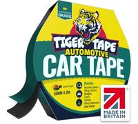 Tiger Tape® UK Made. Car Number Plate Tape | Heavy Duty Automotive Mounting Adhesive | No Drilling Required | Perfect for License Reg Plates, Wing Mirrors, Trims, Decals & Badges (14 Strips)