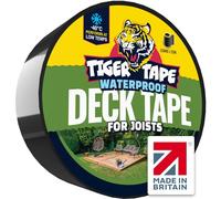 Tiger Tape® UK Made. Premium Decking Tape for Joists | Prevents Wood Rot with a Waterproof Seal Adhesive | Perfect for your Deck Frame, Joists & Beams. 63mm x 20m