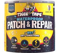 Tiger Tape® Waterproof Tape for Leaks Outdoor Use | Silver 3M X 100MM | Flashing Tape for Roofing, Gutter Seal, Pipe Leak Seal Tape, Butyl Tape Waterproof, Tent & Pond Liner Repair Kit