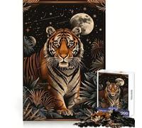 Tiger Tarot Card 1000 Piece Jigsaw Puzzle for Adults Brain Challenge Toy Group Play Clear Cut Lovely Present 38x52cm