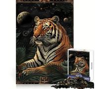 Tiger Tarot Card 1000 Piece Jigsaw Puzzle for Teenagers Smart Toy Bonding Time Accurate Cut Art Collection Piece 38x52cm