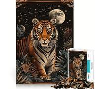 Tiger Tarot Card 1000 Pieces Jigsaw Puzzles for Teenagers Boost Memory Stress Release Premium Cut Cherished Gift 50x75cm