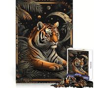 Tiger Tarot Card Puzzle for Teenagers 1000 Pieces Strengthen Memory Stress Free Smooth Edge 38x52cm