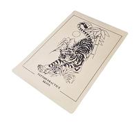 Tiger Tattoo Large Practice Skin A4 10" x 8" - Synthetic Shading Tattoo Training Sheet for Beginners & Artists