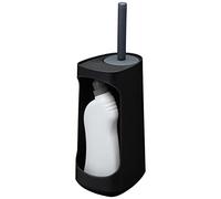 Tiger Tess, Toilet brush holder with storage capacity, freestanding and Swoop® brush flexible, Black/Anthracite, 187x145x454mm
