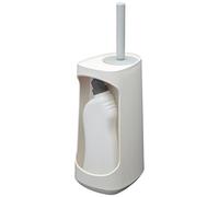 Tiger Tess, Toilet brush holder with storage capacity, freestanding and Swoop® brush flexible, White/Light grey, 187x145x454mm