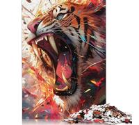 Tiger, The Apex of Apexes Jigsaw Puzzles Puzzle for Adults Kids. 1000 Pieces Impossible Challenge Toy Educational Games Home Decoration for Educational Games Gifts 1000pcs (38x26cm)