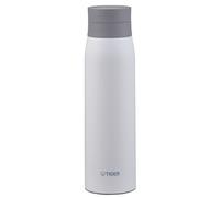 Tiger Thermos 600ml With Ice Stopper Screw Mug Bottlebottle Vacuum Insulated Bottle Heat/cold Insulation Home Use Tumbler Air White Mcy-k060wa