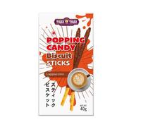 Tiger Tiger Popping Candy Biscuits Sticks Cookies And Cream 40g