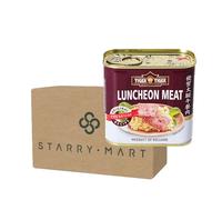 Tiger Tiger Premium Luncheon Meat 340g - Long Shelf Life - Ready to Eat Canned Tinned Cooked Meat - For Sandwiches, Meals & Storage (12)