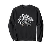 tiger tigrr zoo jungle cat roaring Sweatshirt
