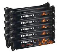 Tiger Tim 10 x Smokeless Instant Lighting Fire Log 1.1kg Fuel for Open Fire Stove Burns 2-3 Hours