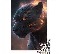 Tiger Titan Adult Jigsaw Puzzle, 1000 Pieces, 38x26cm/1000pcs; Low-dust White Pieces for Sorting; for Relaxed Evenings at The Table