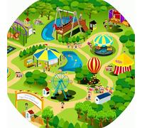 Tiger Town Fair Pirate Ship Tuff Tray Mat Insert, 86 x 86 cm, Ideal for Large Tuff Spot Trays (Not Included)
