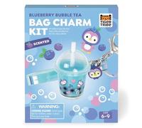 Tiger Tribe Bag Charm Kit- Blueberry Bubble Tea | Kids' Charms | Craft Kits