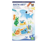 Tiger Tribe Bath Art Ocean Stories | Shark & Sea Creature Children's Activity Kit for Baths | Washable Bathtub Colouring & Stickers Set for Kids | Creative Water Toys | Gifts for 3+ Year Old Children