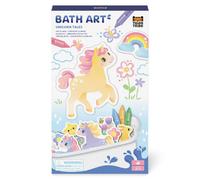 Tiger Tribe Bath Art Unicorn Tales - Kids' Foam Shapes Set & Crayons For Baths