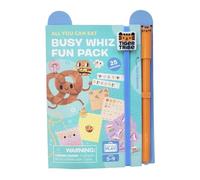 Tiger Tribe Busy Whiz All You Can Eat Fun Pack | Kids Activity Books for Holiday | Travel Puzzle Packs for Children Age 5+ | Wordsearch, Code Breaker & Maze Games | Educational Gifts & Party Bag Toys