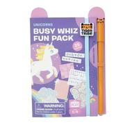 Tiger Tribe Busy Whiz Unicorns Fun Pack | Kids Activity Books for Holiday | Travel Puzzle Packs for Children Age 5+ | Wordsearch, Code Breaker & Maze Games | Educational Gifts & Party Bag Favours