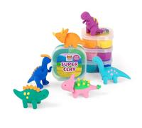 Tiger Tribe Claytopia Dinosaur World | Air Dry Clay for Kids | Dough Dino Modelling Set with Mini Sculpting Tool & Scene Accessories | Craft Kit Toys | Art & Learning Gifts for 4-8 Year Old Children