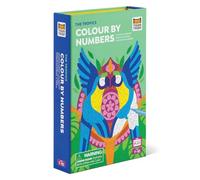 Tiger Tribe - Colour by Numbers/The Tropics Notebooks and Colouring Books, Multicoloured (3760647)