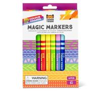 Tiger Tribe Colour Change Magic Markers - 6pcs Dual Tip Marker Pen Set For Kids, No Mess Colouring & Crafting Activities, Art & Stationery Sets, Craft Gifts For Children, Age 5 + Years Old