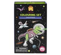 Tiger Tribe Dinos In Space Colouring Set - Dinosaur Colouring Book, Kids Arts And Crafts, Craft Sets For Girls, Boys Colouring Book