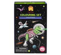 Tiger Tribe Dinos In Space Colouring Set - Dinosaur Colouring Book, Kids Arts And Crafts, Craft Sets For Girls, Boys Colouring Book