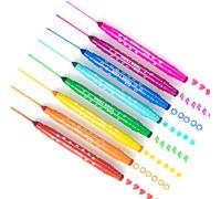 Tiger Tribe Dual Tip Stamp Markers - 8 pcs Double Sided Marker Pens with Stamps, Kids Colouring Sets, Crafting & Stationery Kits, Children’s Gifts, Age 3 Years +