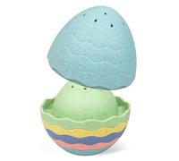 Tiger Tribe ECO Stack & Pour Bath Egg - 7 pcs Stacking Bath Toy For Toddlers, Kids Water Toys, Toddler Gifts, Sustainably Made with Bioplastic, Age 12 Months +