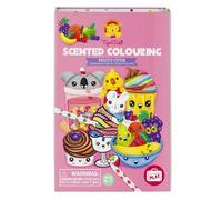 Tiger Tribe Fruity Cutie Scented Colouring - 10 Piece Kids Art Set with 36 Page Colour In Book & Smelly Pens in a Magnetic-Sealed Box, Fun Stationary Sets, Age 4 Year Olds +