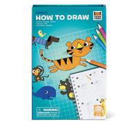 Tiger Tribe How to Draw (Animals) - 13 pcs Animal Drawing Set with Step By Step Guide, Sketch Book, Pencils & Accessories in Magnetic Box, Art & Stationery Gifts for Kids, Age 5 Years +